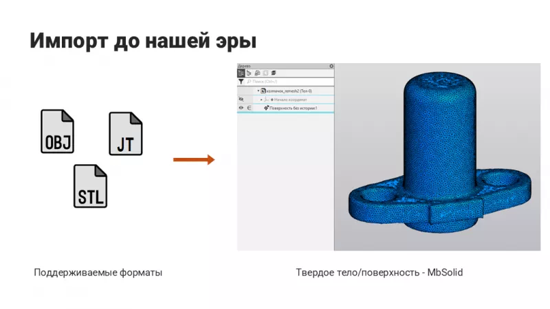 Применение полигональных инструментов для реверс-инжиниринга в КОМПАС-3D, фото 1